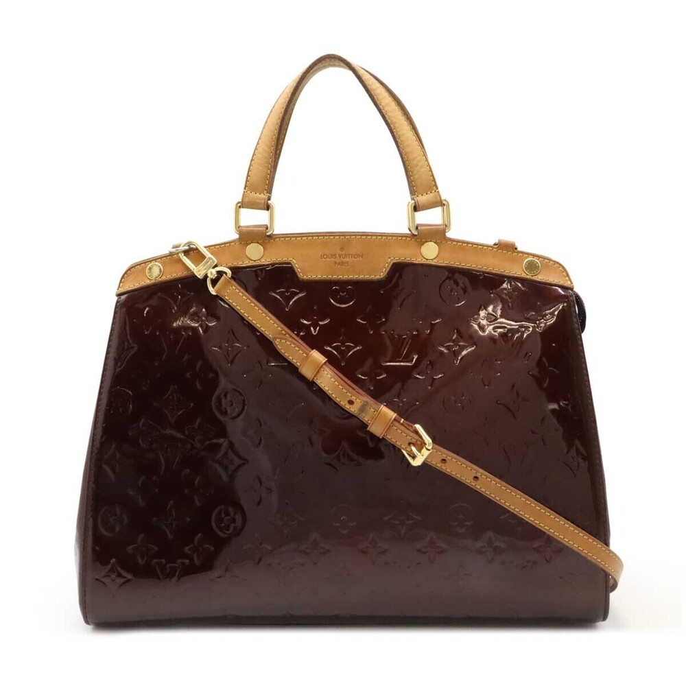 LOUIS VUITTON Monogram Vernis Blair Handbag Tote Bag Shoulder Amarante Purple